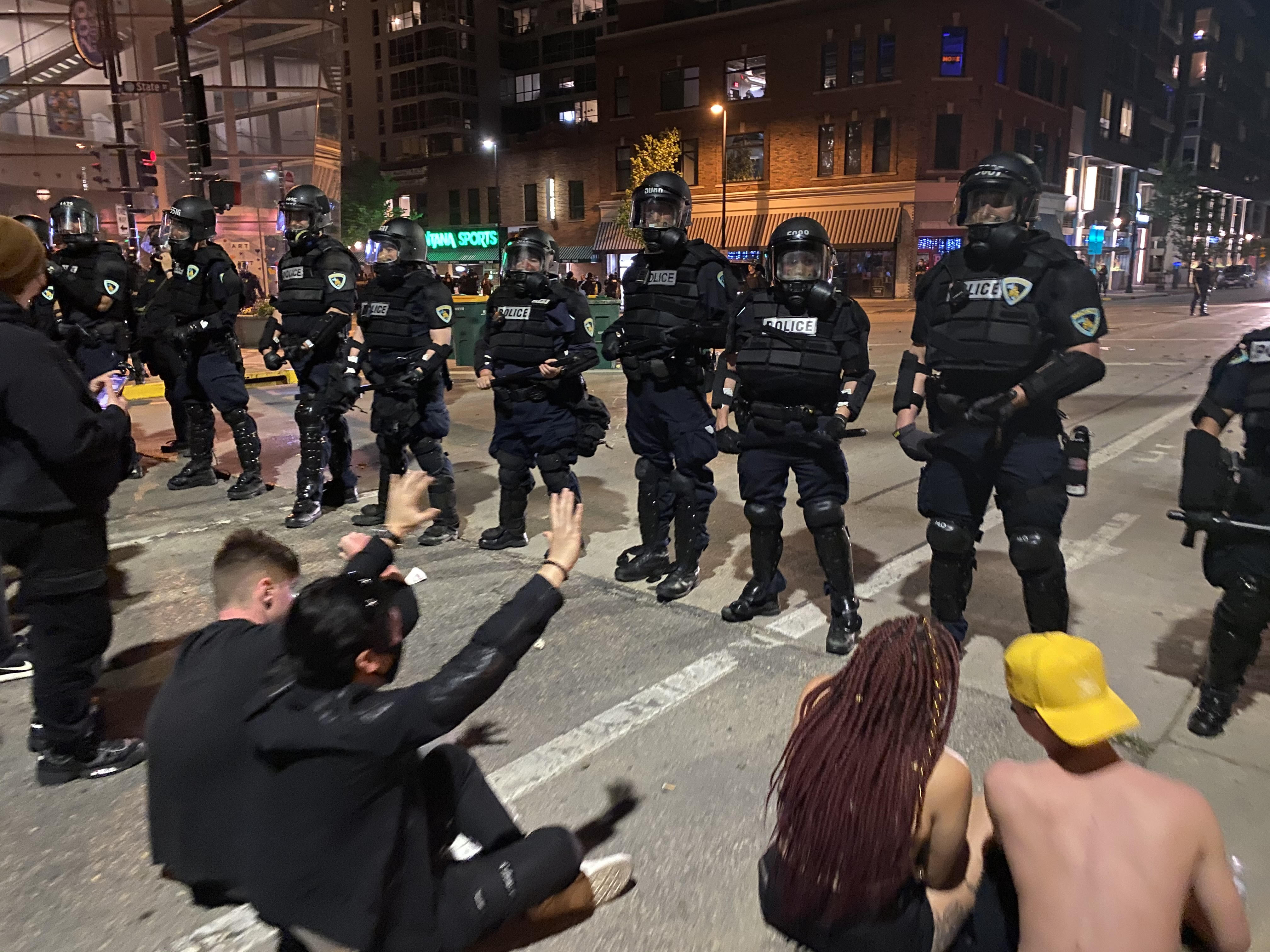 PHOTO GALLERY: Images from the protest and riots in downtown Madison on ...